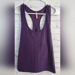 3For$15 Massmode Juniors Large Purple Sleeveless Slim Fitting Activewear Tank